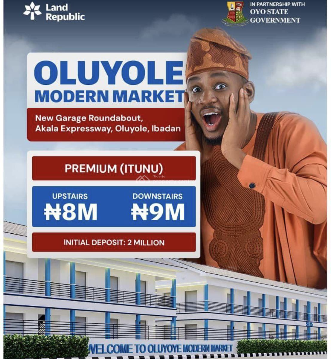 Shops in a Shopping Mall, New Garage Roundabout/oluyole Lga/oluyole Modern Market, Ibadan, Oyo, Plaza / Complex / Mall for Sale