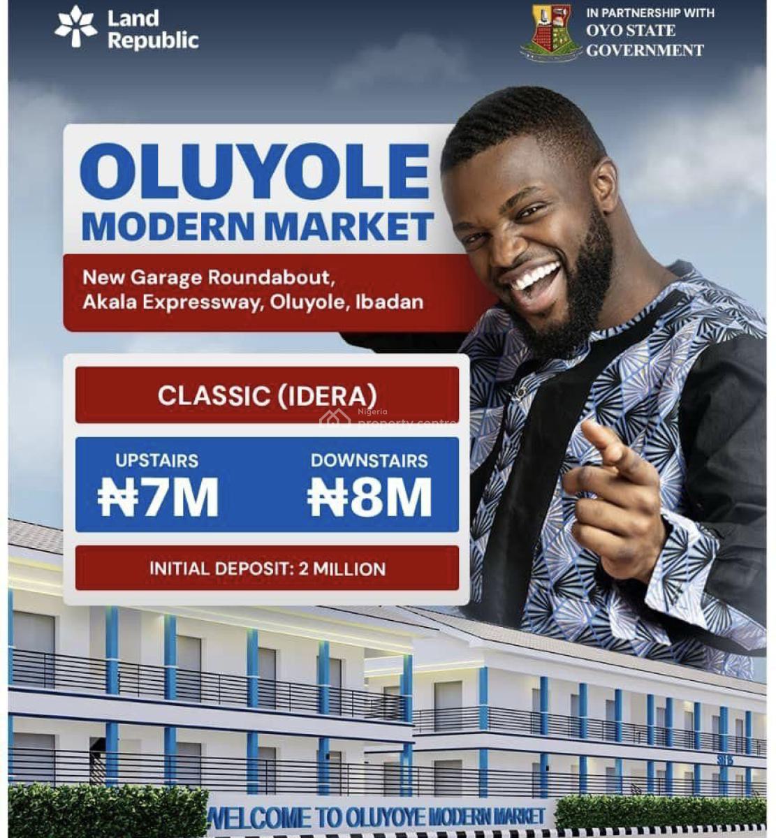 Shops in a Shopping Mall, New Garage Roundabout/oluyole Lga/oluyole Modern Market, Ibadan, Oyo, Plaza / Complex / Mall for Sale