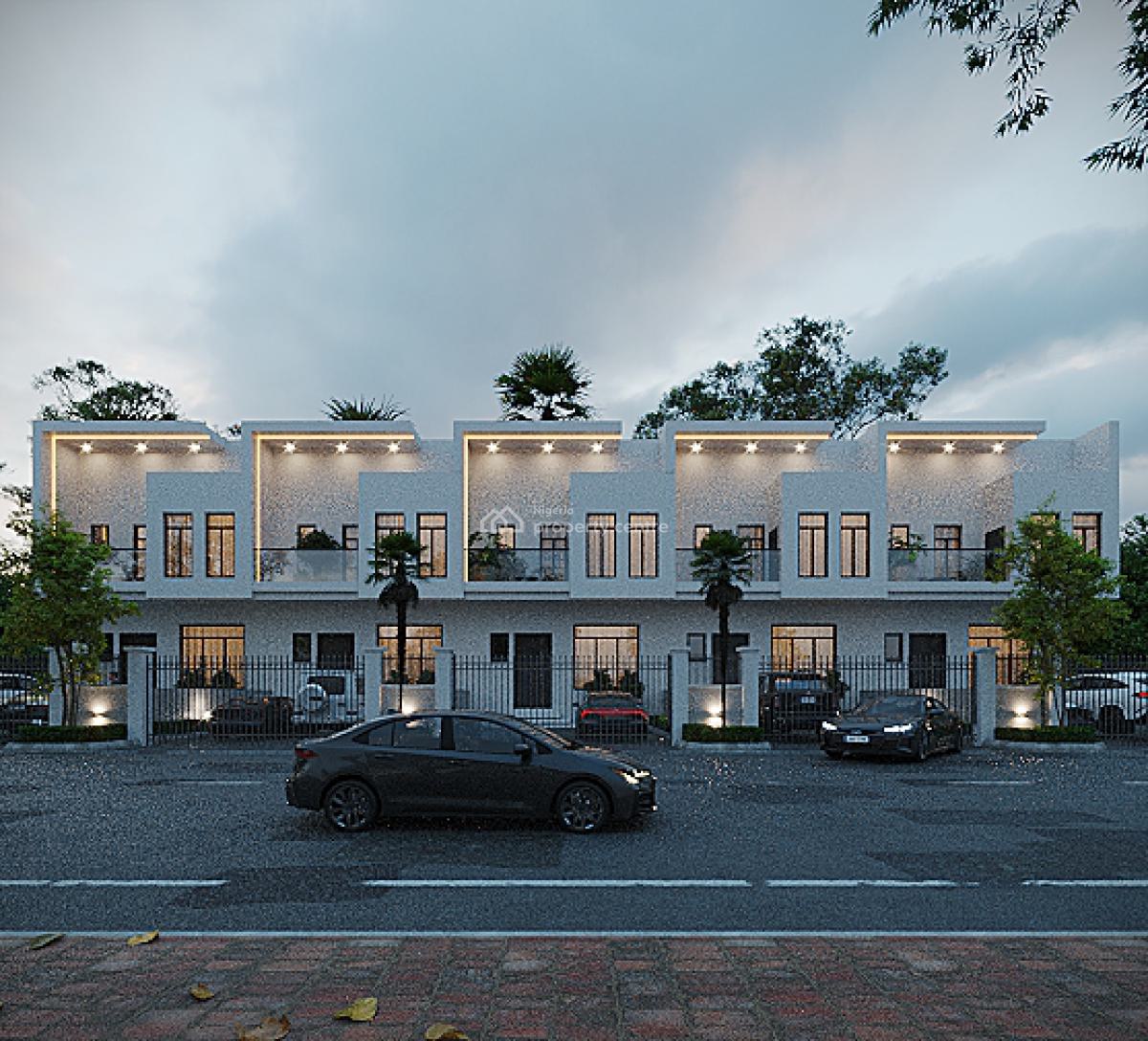Luxury 4 Bed Terrace + Bq, Ikota, Lekki, Lagos, Terraced Duplex for Sale