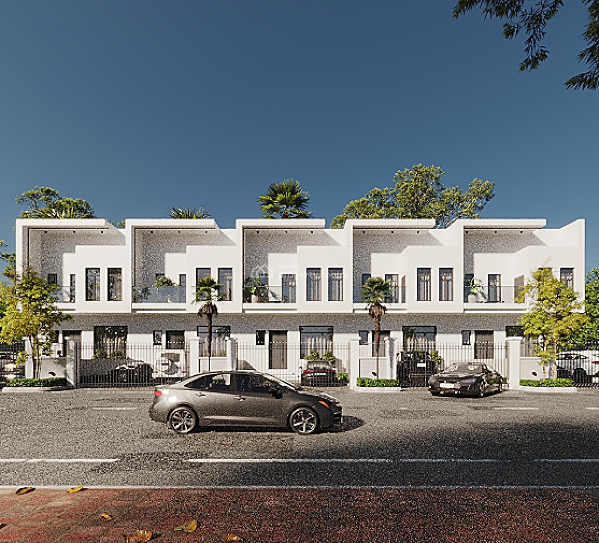 Luxury 4 Bed Terrace + Bq, Ikota, Lekki, Lagos, Terraced Duplex for Sale