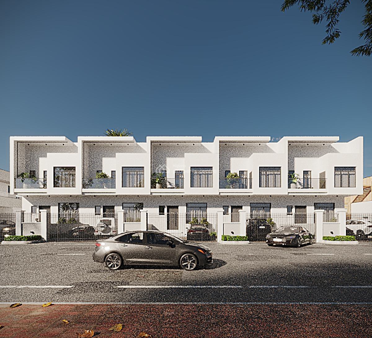 Luxury 4 Bed Terrace + Bq, Ikota, Lekki, Lagos, Terraced Duplex for Sale