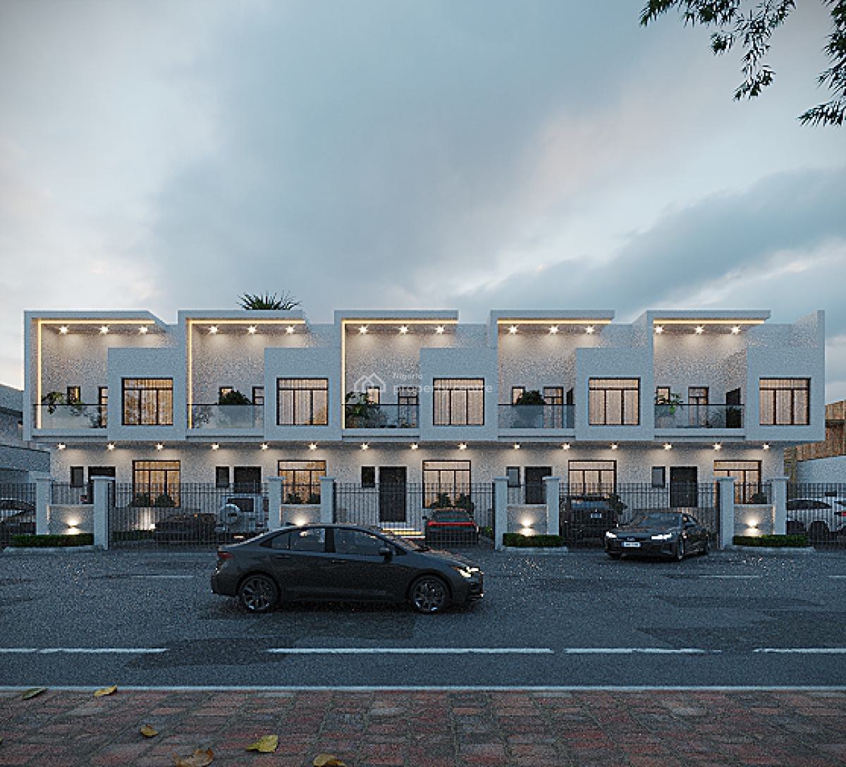 Luxury 4 Bed Terrace + Bq, Ikota, Lekki, Lagos, Terraced Duplex for Sale