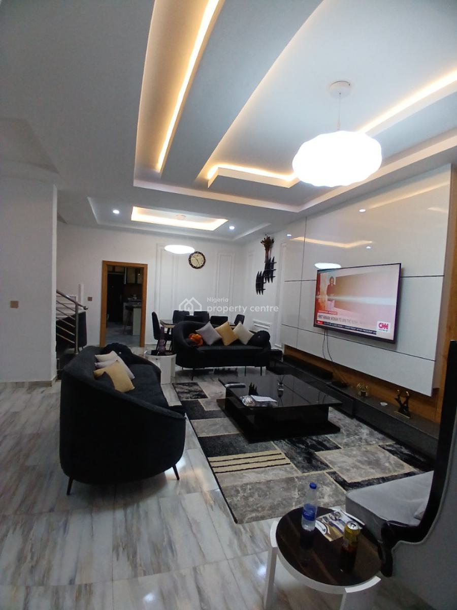 Fully Furnished 4 Bedroom Terrace Duplex with 1room Bq, Guzape Abuja Diplomatic Zone, Guzape District, Abuja, Terraced Duplex for Rent