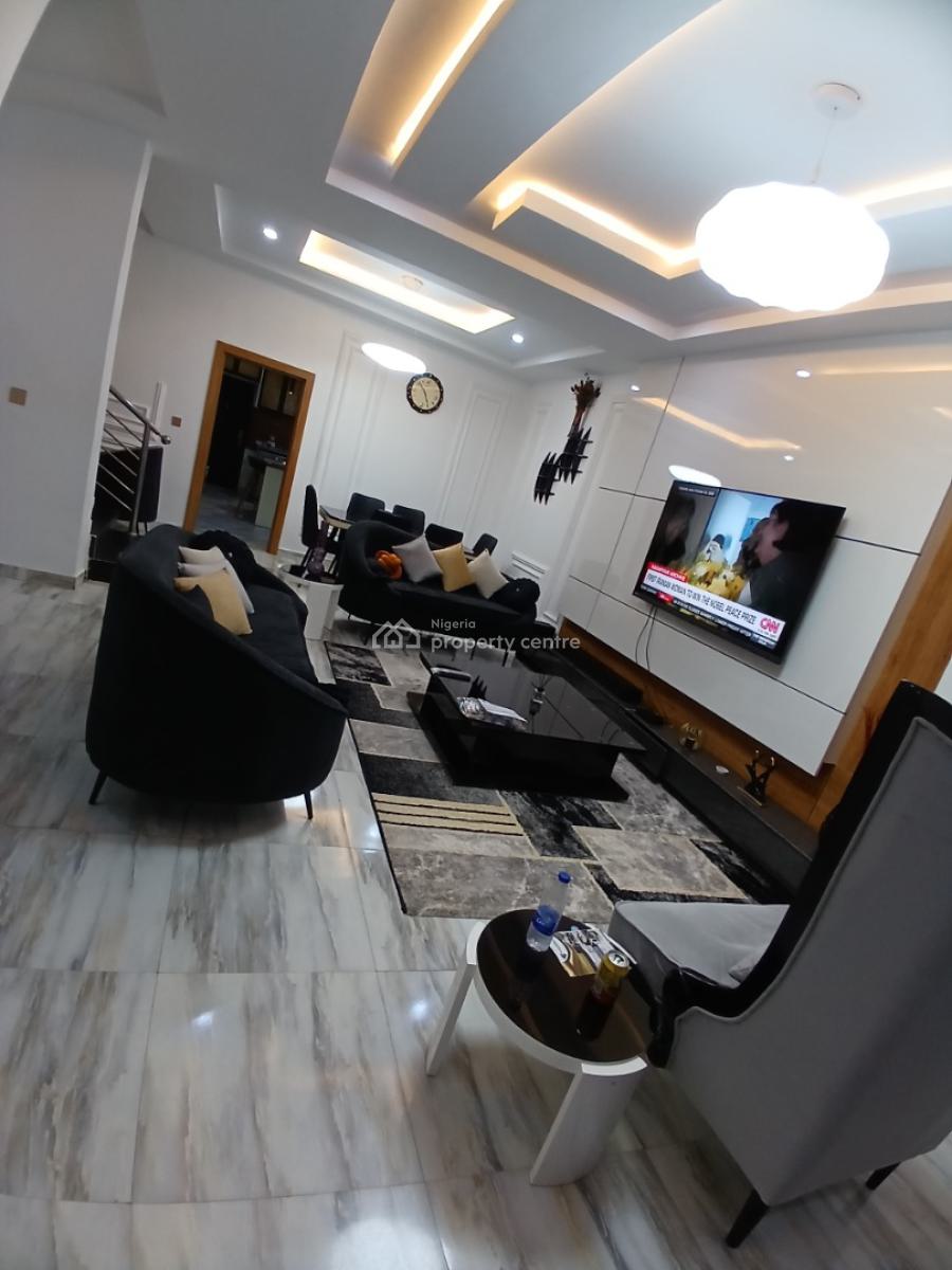 Fully Furnished 4 Bedroom Terrace Duplex with 1room Bq, Guzape Abuja Diplomatic Zone, Guzape District, Abuja, Terraced Duplex for Rent
