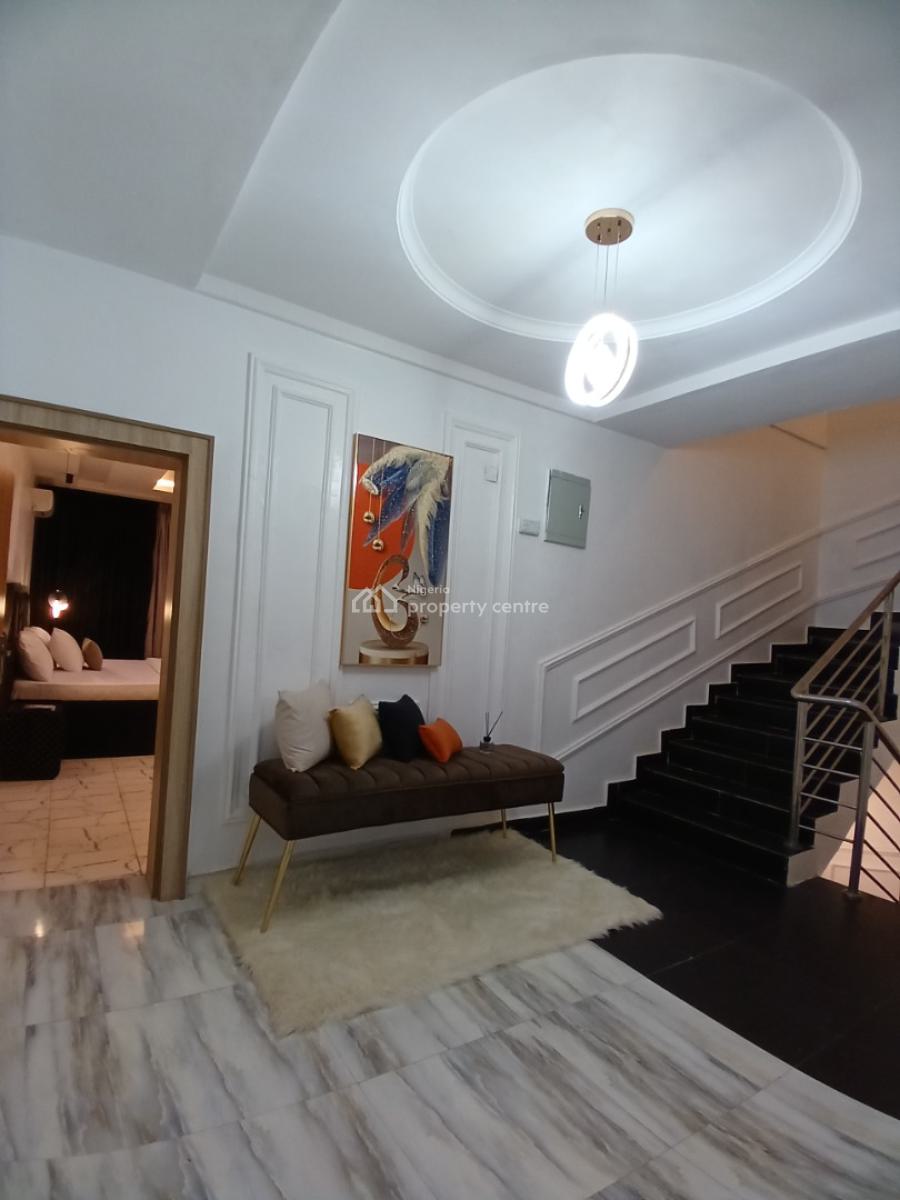 Fully Furnished 4 Bedroom Terrace Duplex with 1room Bq, Guzape Abuja Diplomatic Zone, Guzape District, Abuja, Terraced Duplex for Rent