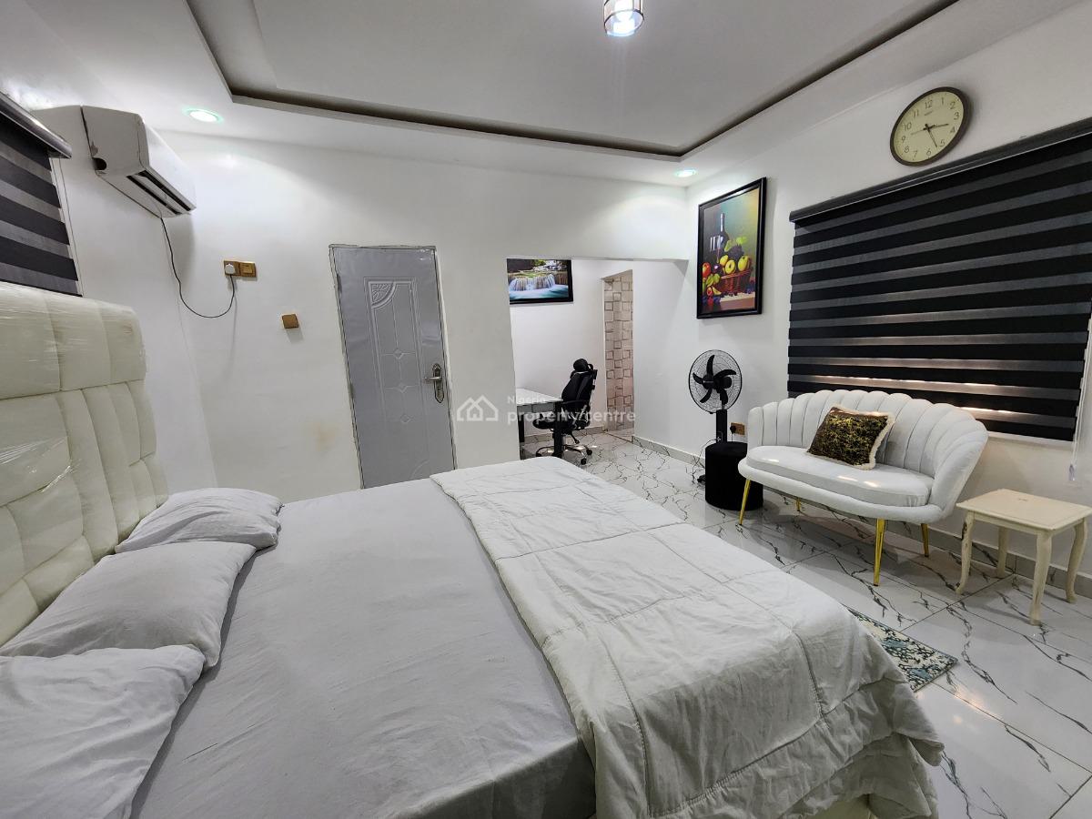 Newly Finished and Furnished Luxury Studio Apartment, Works and Housing Estate, Karu, Abuja, Self Contain (single Rooms) Short Let