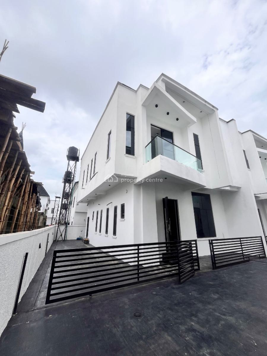 Modern 4-bedroom Semi-detached Duplex with Bq in Gated Mini Estate, Sangotedo, Ajah, Lagos, Semi-detached Duplex for Sale