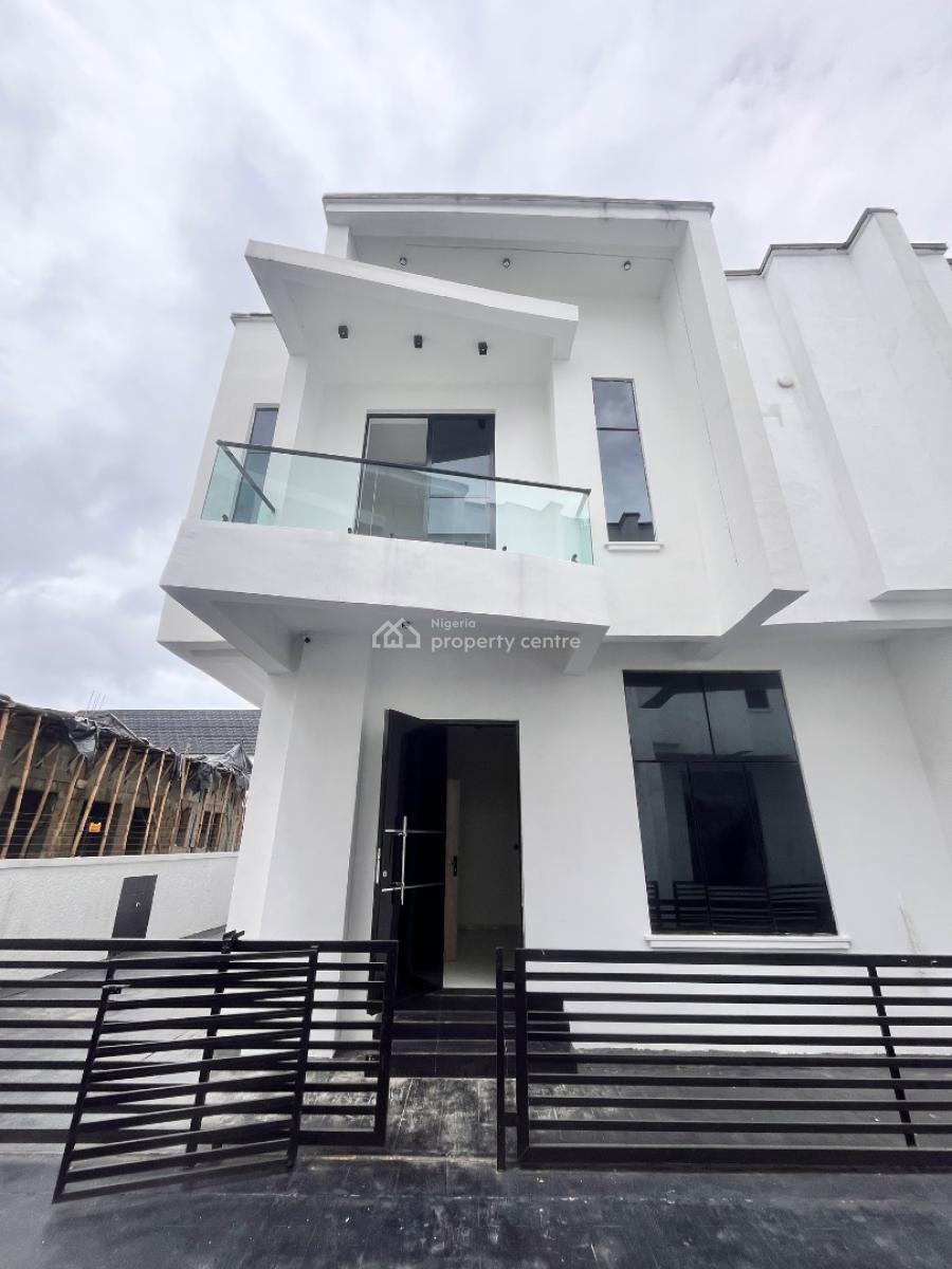 Modern 4-bedroom Semi-detached Duplex with Bq in Gated Mini Estate, Sangotedo, Ajah, Lagos, Semi-detached Duplex for Sale