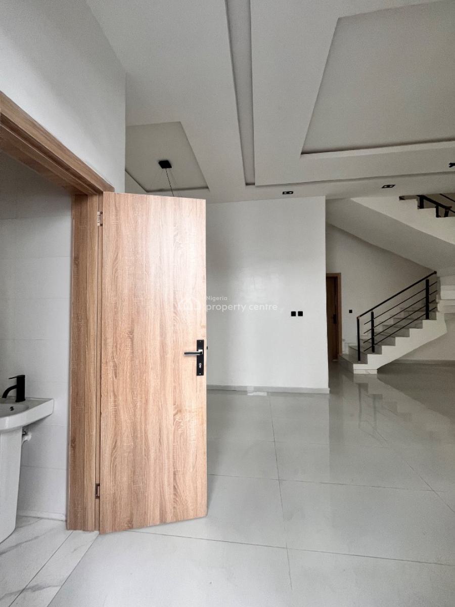 Modern 4-bedroom Semi-detached Duplex with Bq in Gated Mini Estate, Sangotedo, Ajah, Lagos, Semi-detached Duplex for Sale