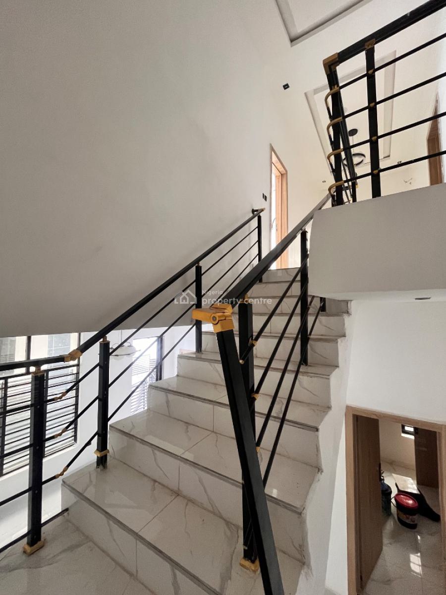 Modern 4-bedroom Semi-detached Duplex with Bq in Gated Mini Estate, Sangotedo, Ajah, Lagos, Semi-detached Duplex for Sale