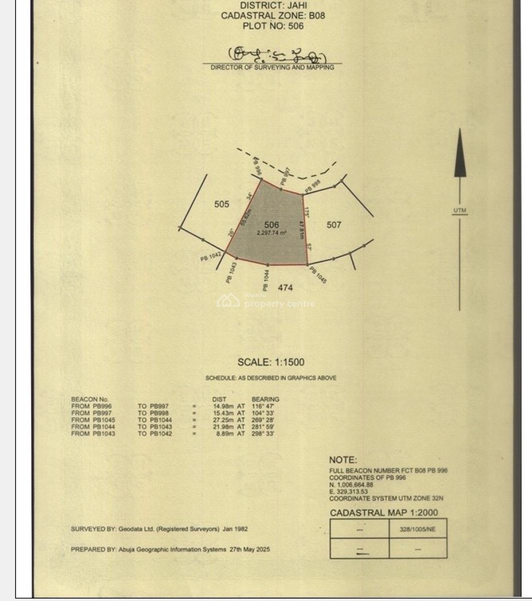 Residential, Street, Jahi, Abuja, Land for Sale