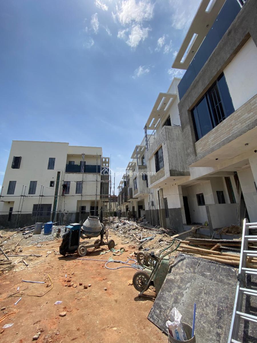 Pristinely Built 4 Bedroom Terraced Duplex Plus Bq in a Secured Estate, Clean Water, Family Lounge, Balcony, Ikeja Gra, Ikeja, Lagos, Terraced Duplex for Sale