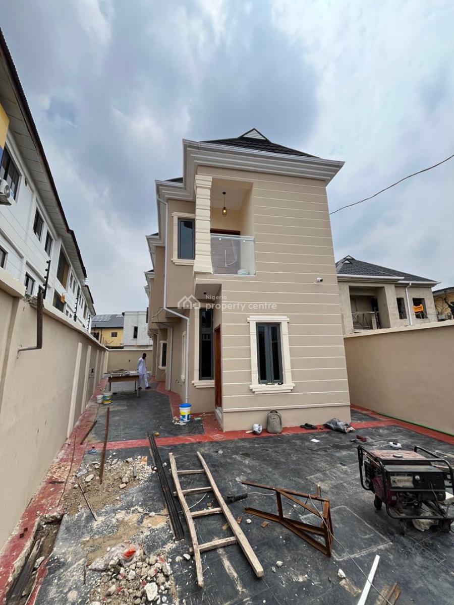 Newly Built 4 Bedroom Fully Detached Duplex in a Secured Estate, Secured Estate|tarred Road|proximity to Airport|swimming Pool, Ogba, Ikeja, Lagos, Detached Duplex for Sale