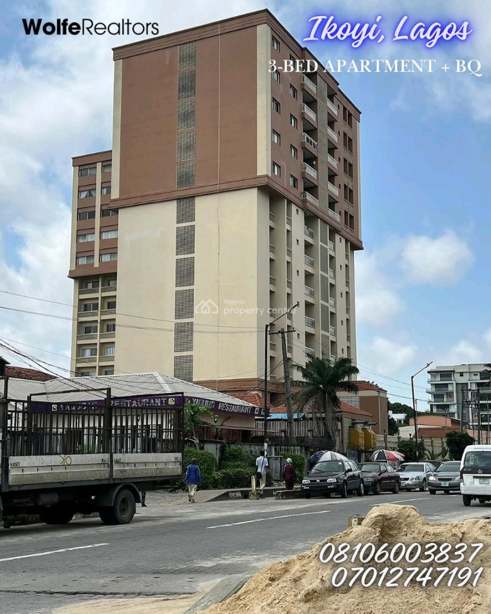 Pristine 3-bedroom Apartment with Bq, Elevator and Swimming Pool Situa, Ikoyi, Lagos, House for Sale