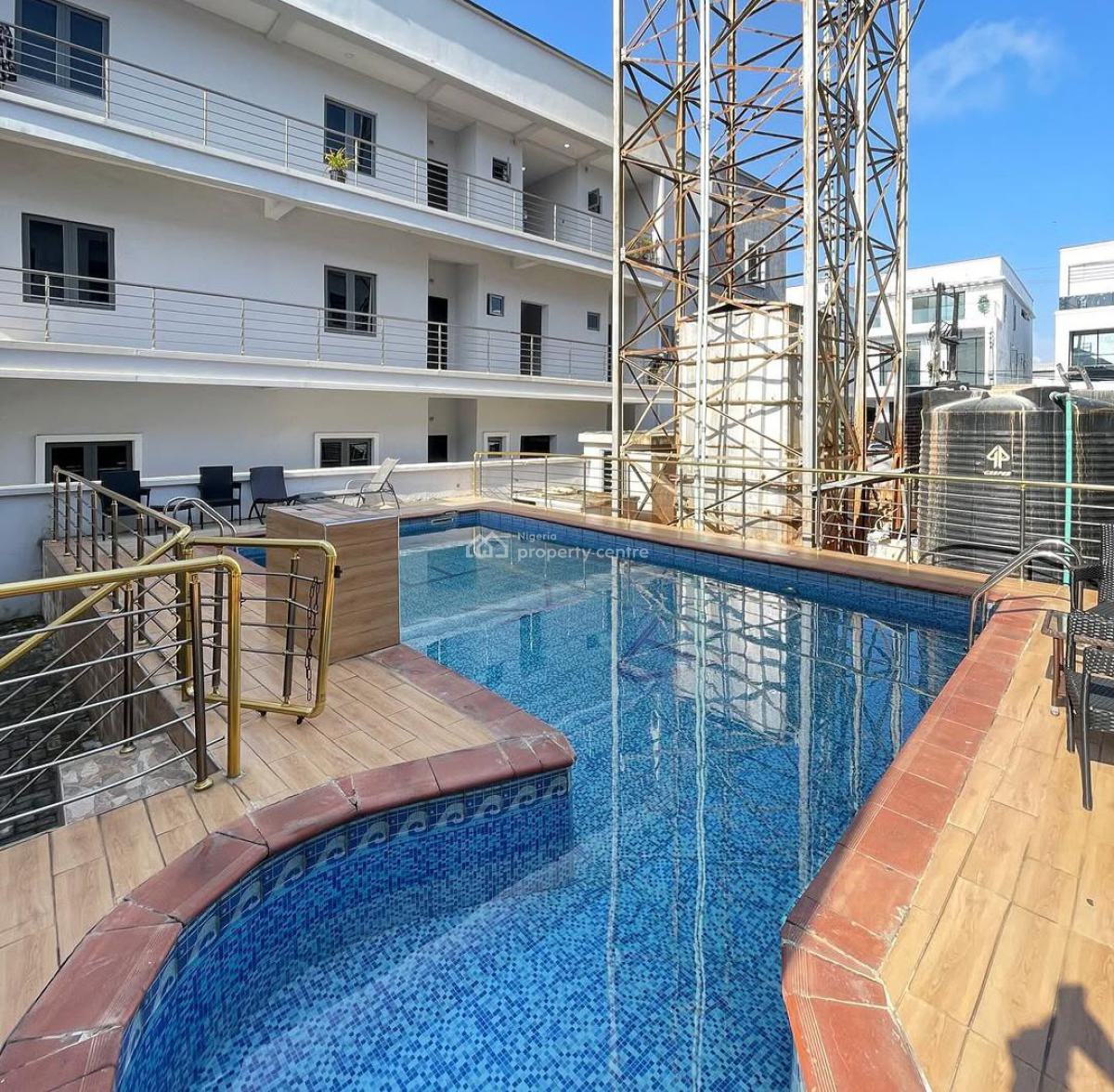 3 Bedroom Apartment+ Pool + Gym(1st Floor), Ikota, Lekki, Lagos, Flat / Apartment for Rent