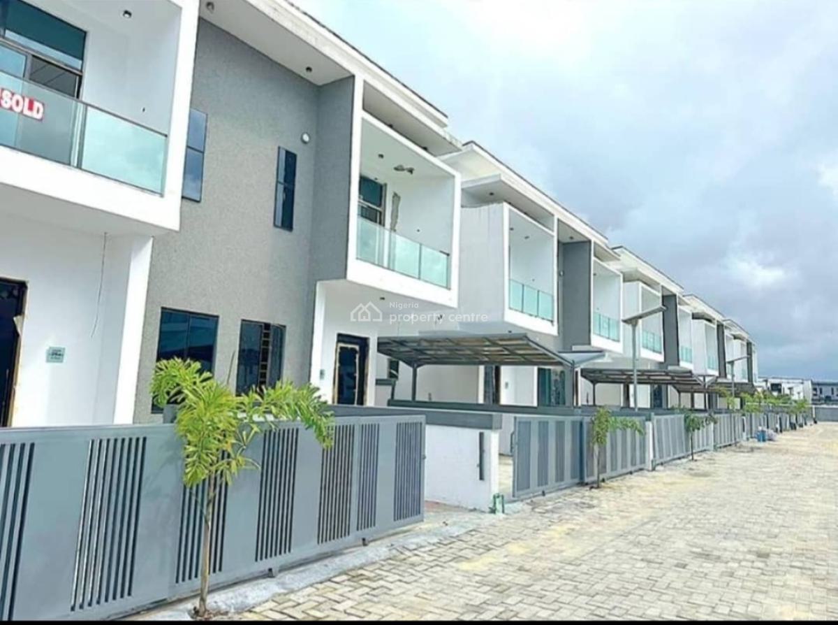 Luxury Modern Designed 4 Bedroom Semi-detached House with a Room Bq, Orchid Hotel Road, Second Tollgate, Lafiaji, Lekki, Lagos, Semi-detached Duplex for Sale