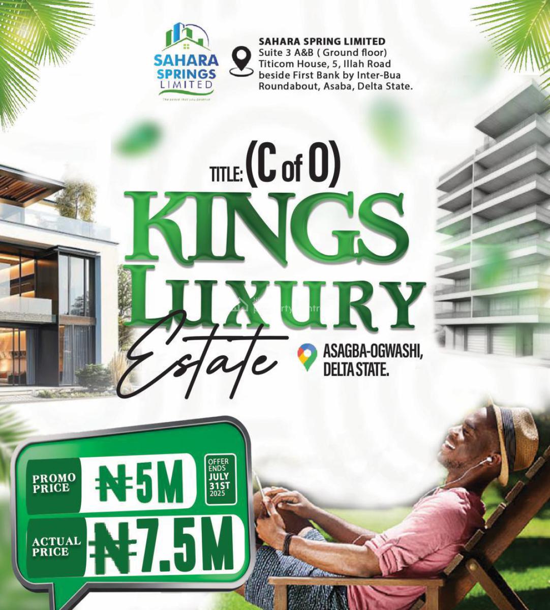 Certificate of Occupancy, Azagba Ogwashi, Asaba, Delta, Mixed-use Land for Sale