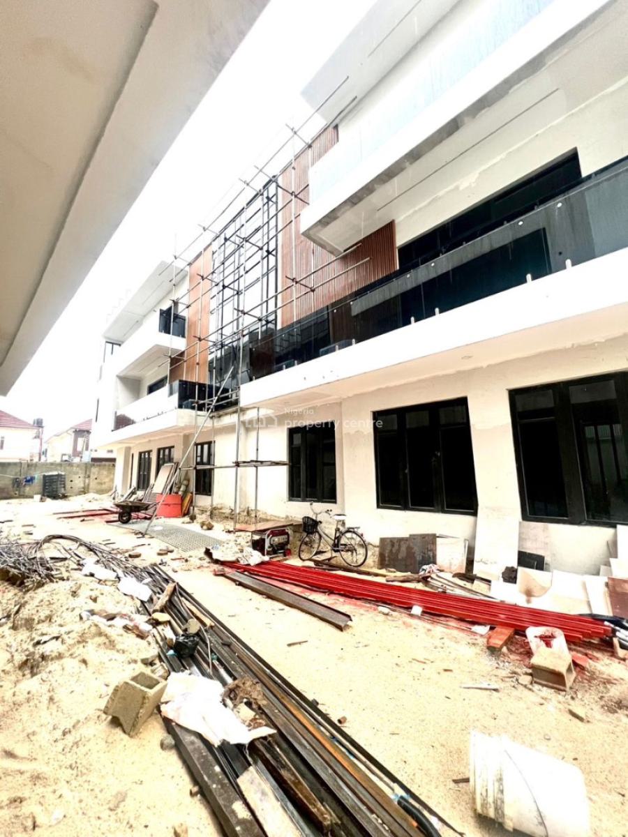 Newly Built 4 Bedroom Terrace Duplex with Pool, Bq in a Secure Estate, Lekki Phase 1, Lekki, Lagos, Terraced Duplex for Sale