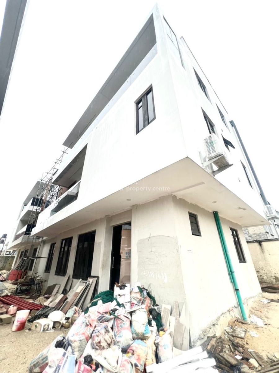 Newly Built 4 Bedroom Terrace Duplex with Pool, Bq in a Secure Estate, Lekki Phase 1, Lekki, Lagos, Terraced Duplex for Sale