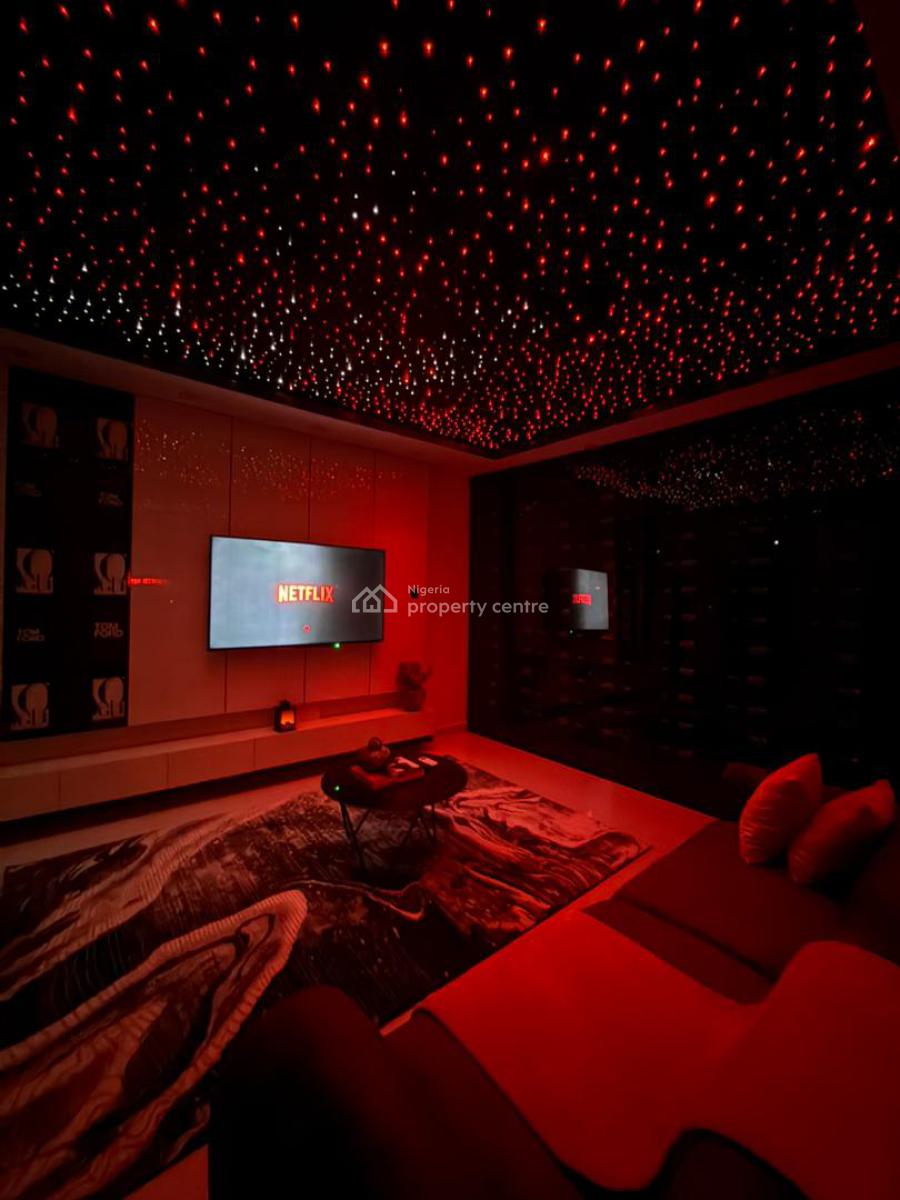 1 Bedroom Apartment with a Private Cinema, Bathub, Lekki, Lagos, Flat / Apartment Short Let