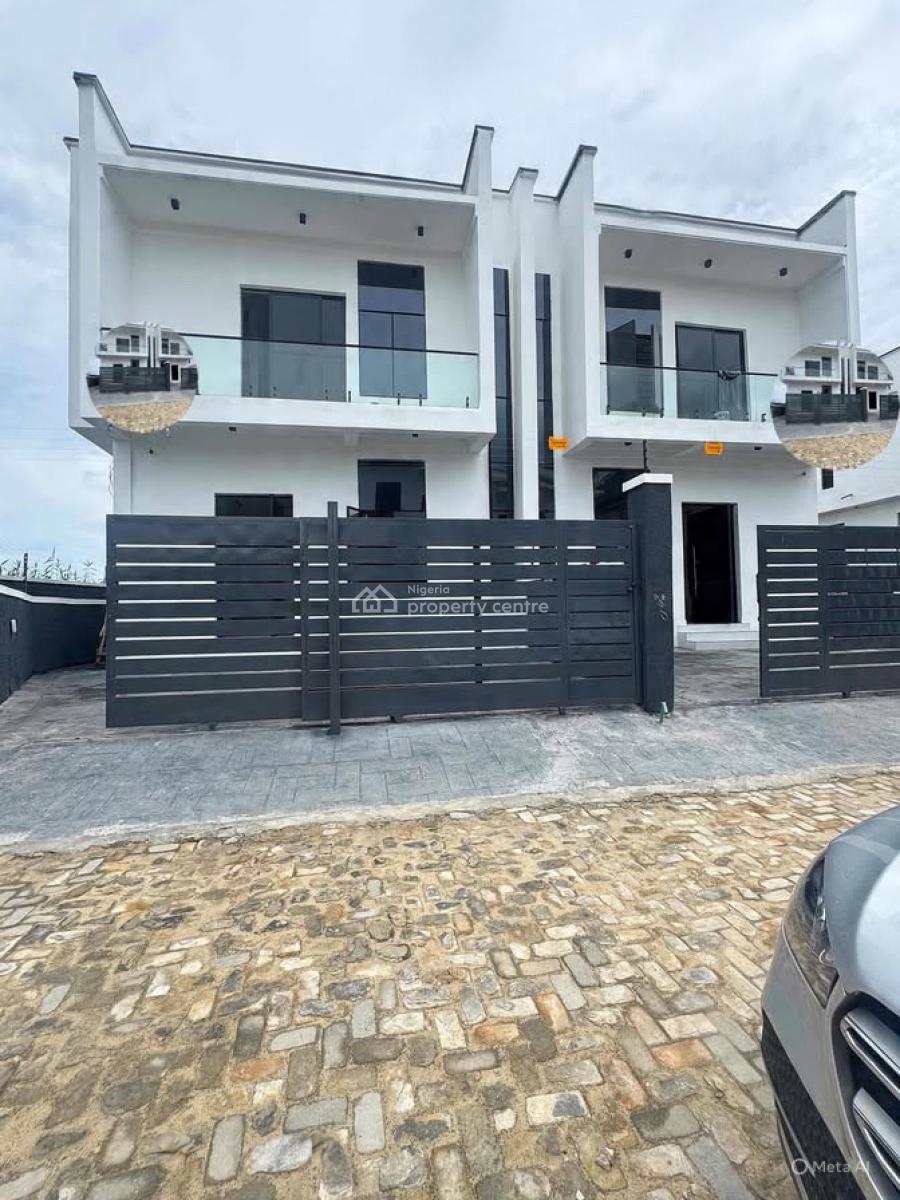 Contemporary 4 Bedroom Semi Detached Duplex with Bq, Orchid, Lekki, Lagos, Semi-detached Duplex for Sale