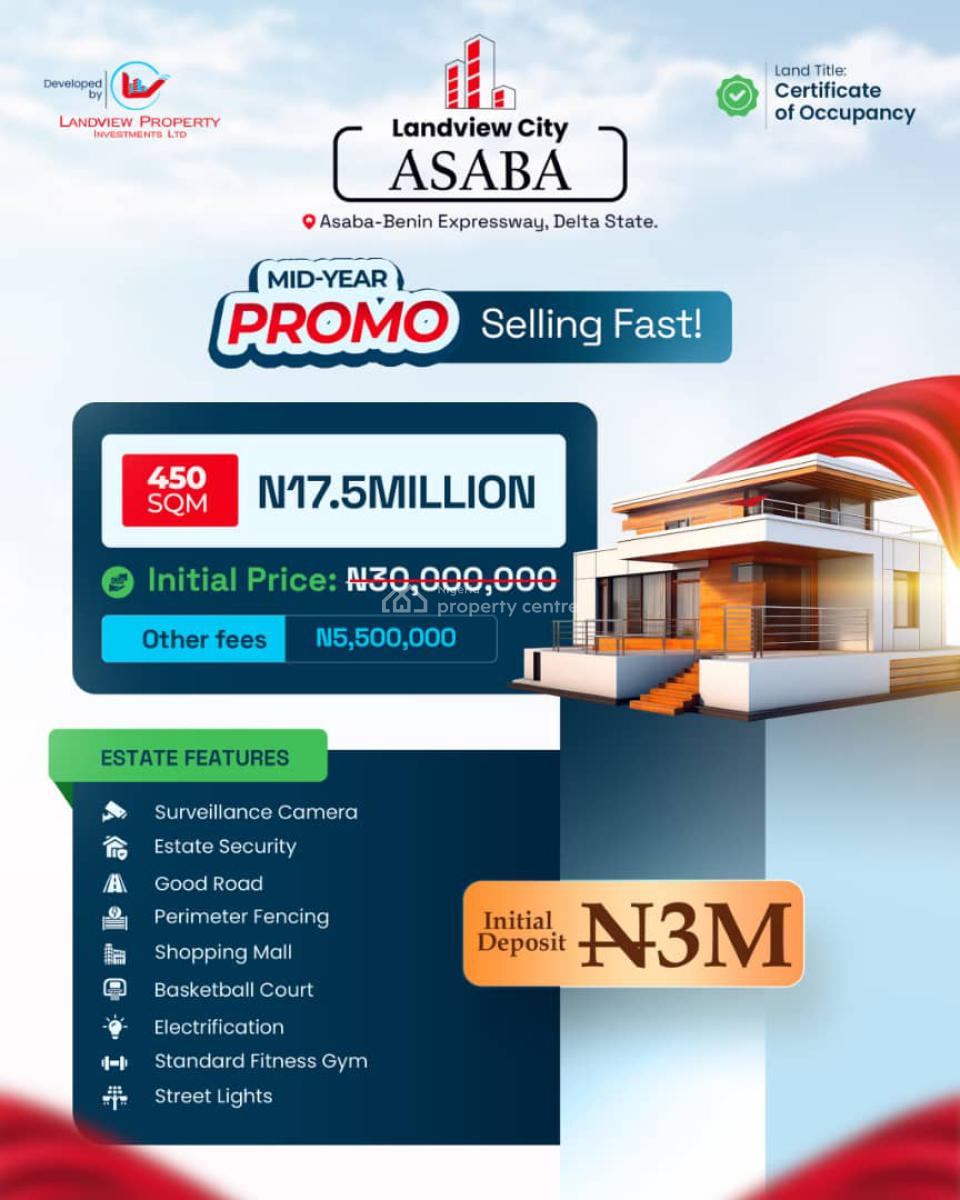 Land, Asaba Benin Expressway,delta State, Asaba, Delta, Residential Land for Sale