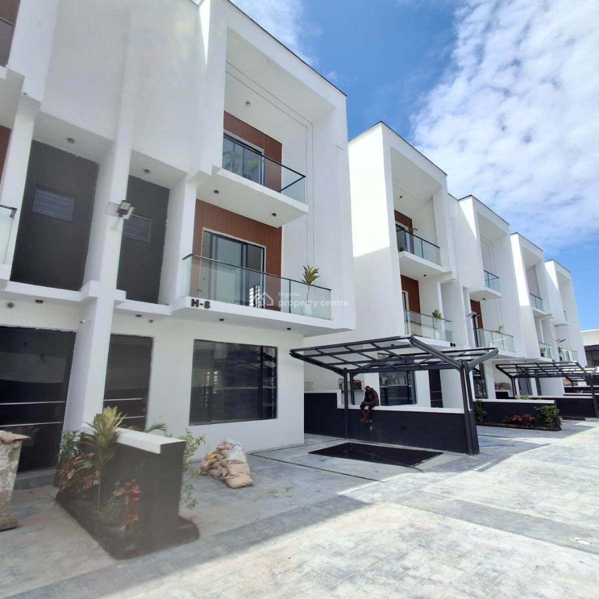 Four Bedroom Semi Detached Duplex, Orchid Road, Lafiaji, Lekki, Lagos, Semi-detached Duplex for Sale