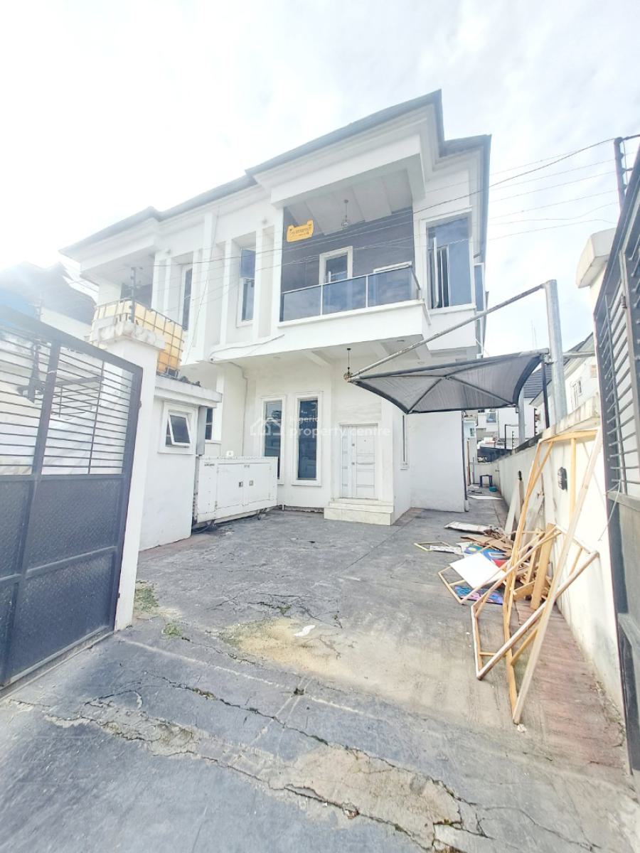 Well Built 4 Bedroom Semi Detached Duplex with Bq in a Gated Estate, Chevron, Lekki, Lagos, Semi-detached Duplex for Rent