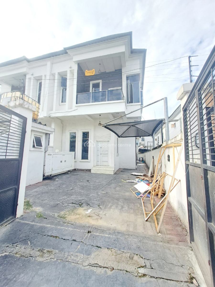 Well Built 4 Bedroom Semi Detached Duplex with Bq in a Gated Estate, Chevron, Lekki, Lagos, Semi-detached Duplex for Rent