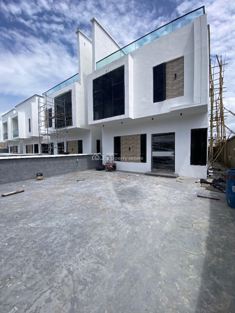 Newly Built 5bedroom Duplex Comes with Solar Light Panels, Peninsula Gardens Estate, Sangotedo, Ajah, Lagos, Semi-detached Duplex for Sale