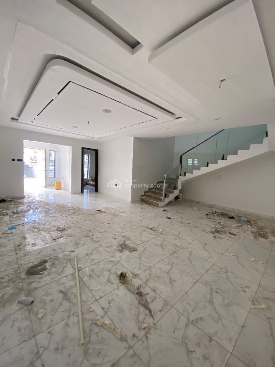 Newly Built 5bedroom Duplex Comes with Solar Light Panels, Peninsula Gardens Estate, Sangotedo, Ajah, Lagos, Semi-detached Duplex for Sale