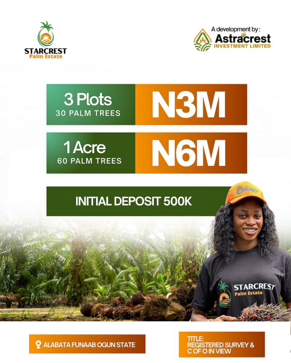 Invest in Palm Oil Farming and Watch Your Land Produce Steady Income, Alabata, Odeda, Ogun, Land for Sale