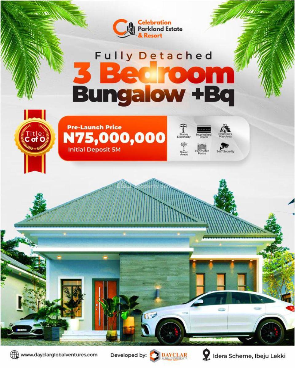 Celebration Parkland, Idera Scheme, Eleko, Ibeju Lekki, Lagos, Detached Bungalow for Sale
