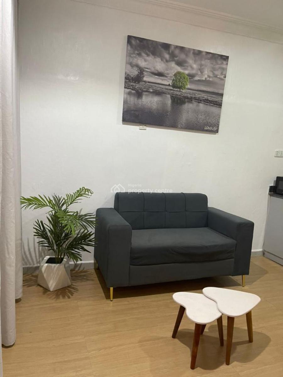 Fully Furnished & Serviced 1 Bedroom Flat in a Serene/secured, Wuse 2, Abuja, Mini Flat (room and Parlour) for Rent