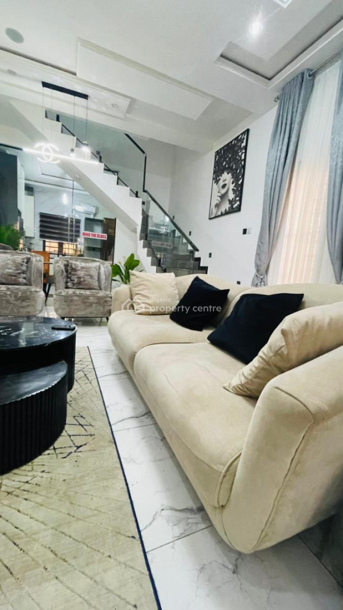 Beautiful Furnished 4 Bedrooms Duplex, Omole Phase 1, Ikeja, Lagos, Semi-detached Duplex Short Let