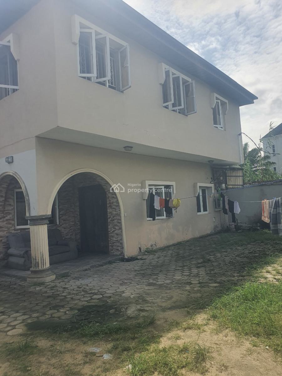 Renovatable Semi Detached Duplex with 2 Units of 3bedroom Flat, Okeira, Addo Road, Ado, Ajah, Lagos, Semi-detached Duplex for Sale