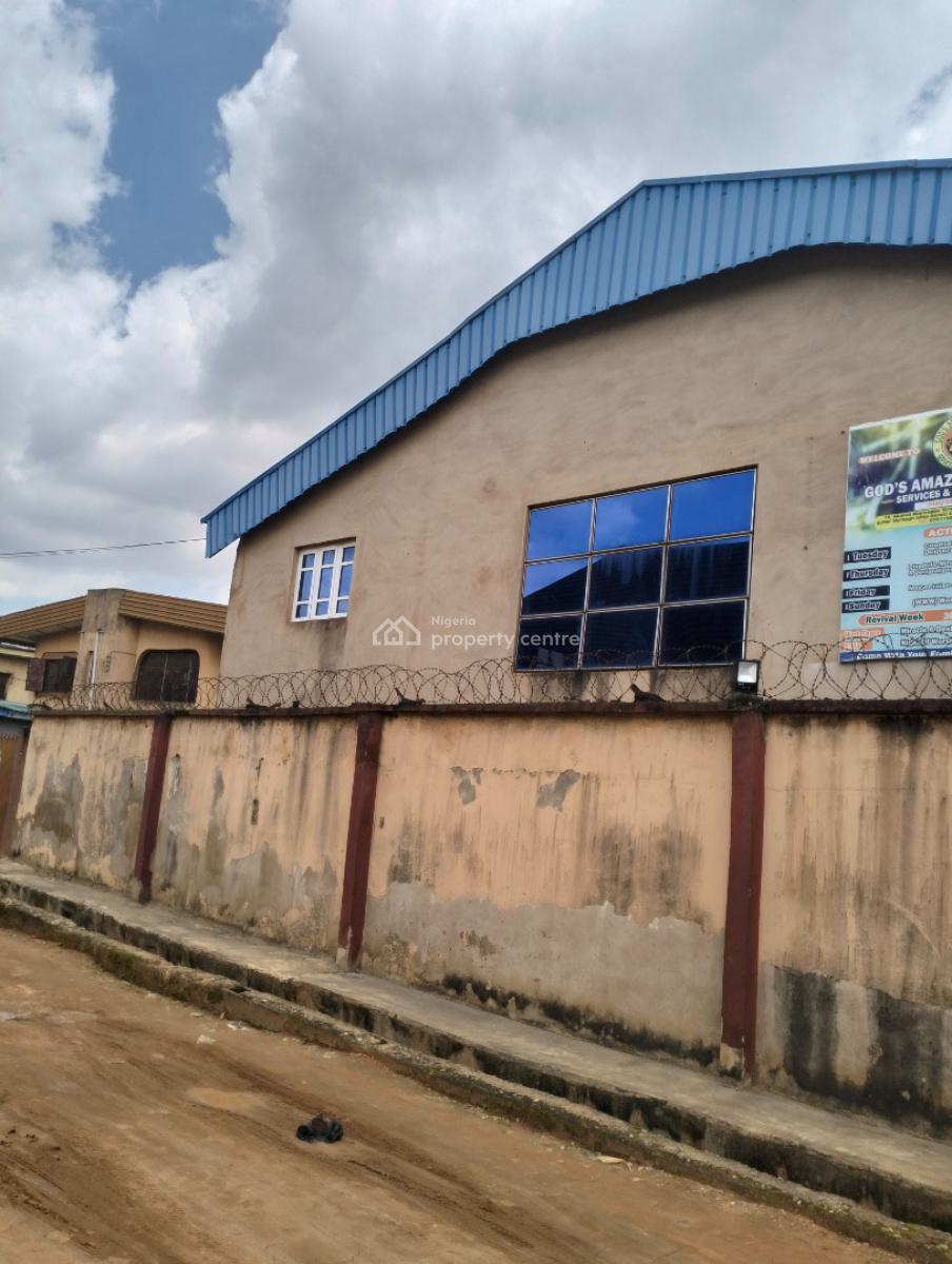 Structure Suitable for Any Commercial Purpose at Egbeda with Cofo, Off Carwash Bus Stop Egbeda Idimu Road Idimu Lagos, Egbeda, Alimosho, Lagos, Warehouse for Sale