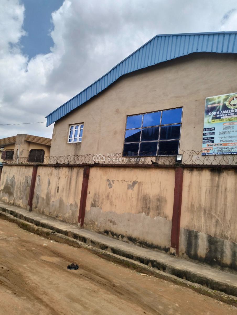Structure Suitable for Any Commercial Purpose at Egbeda with Cofo, Off Carwash Bus Stop Egbeda Idimu Road Idimu Lagos, Egbeda, Alimosho, Lagos, Warehouse for Sale