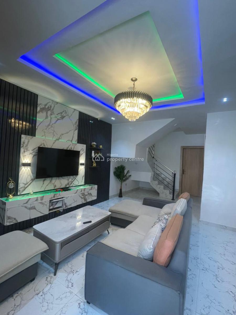 Spacious Furnished 4 Bedroom Semi Detached Duplex, Orchid Road Eleganza Bustop, Lekki, Lagos, Semi-detached Duplex for Rent