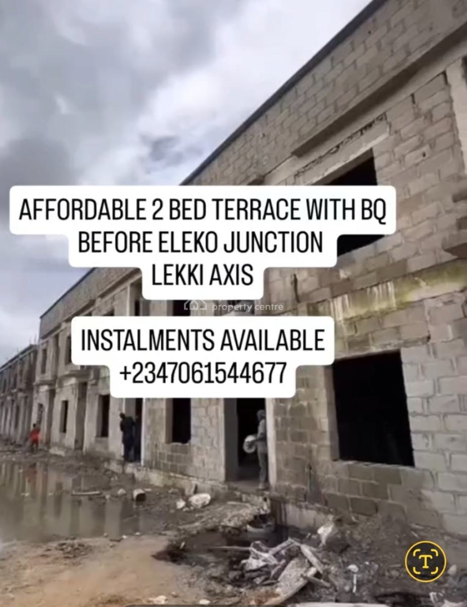 2 Bedroom Terrace Duplex with Bq Before Eleko Junction Ibeju Lekki, Capital Terraces, Eleko, Ibeju Lekki, Lagos, Terraced Duplex for Sale