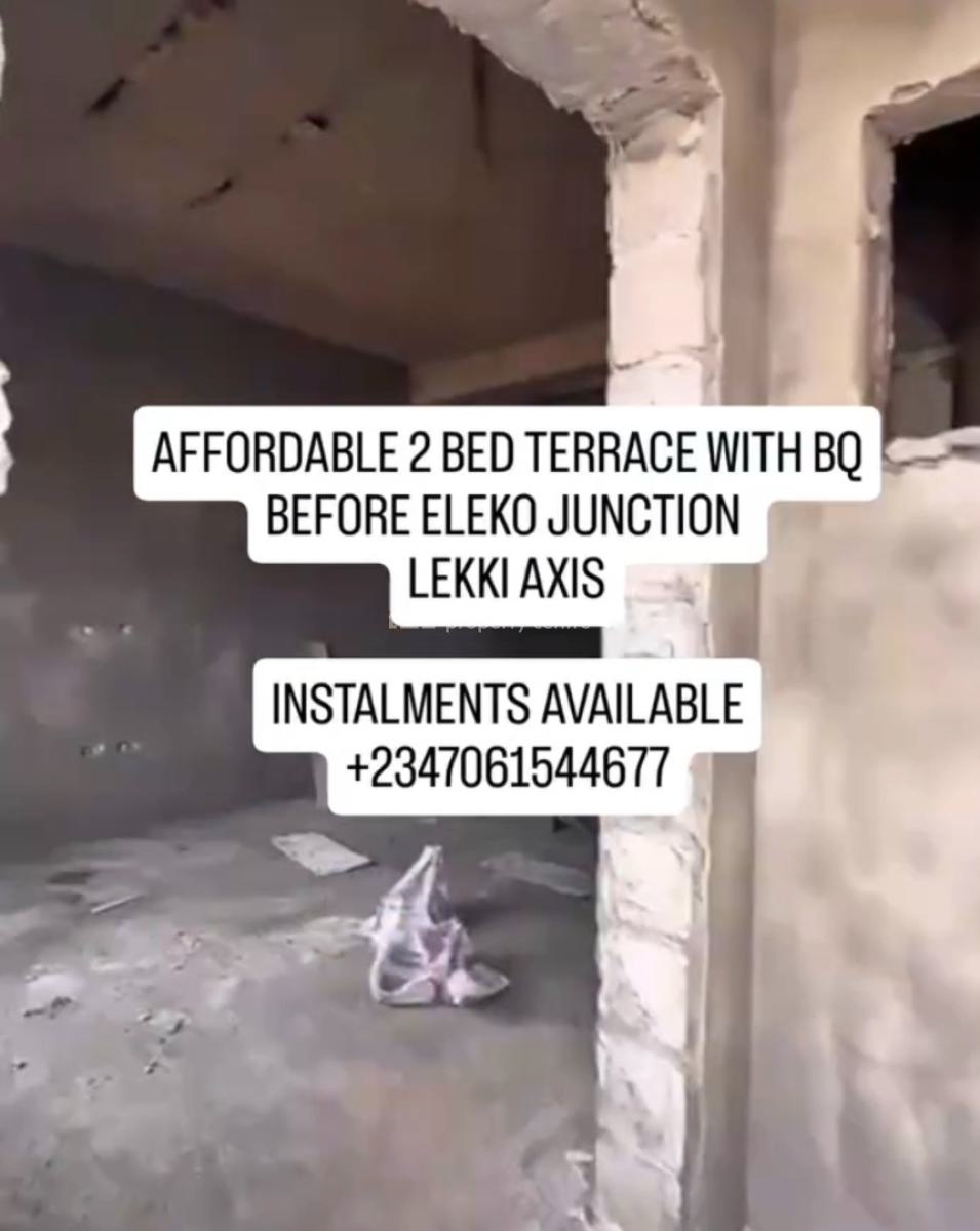 2 Bedroom Terrace Duplex with Bq Before Eleko Junction Ibeju Lekki, Capital Terraces, Eleko, Ibeju Lekki, Lagos, Terraced Duplex for Sale