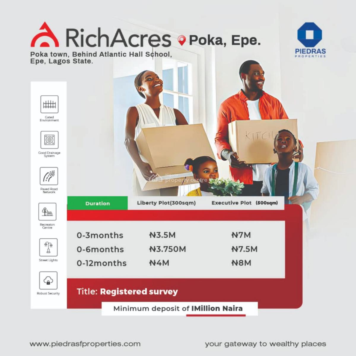 Residential Land with C of O, Poka Town, Behind Atlantic Hall, Epe, Lagos State, Epe, Lagos, Commercial Land for Sale