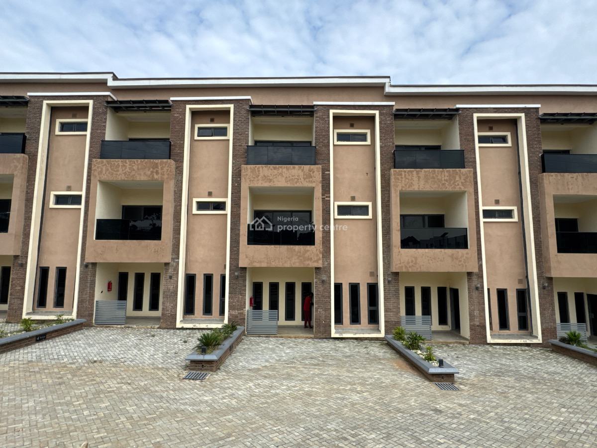 Luxury Finished 5 Bedroom Terrace Duplex with Bq Available, Guzape Diplomatic Zone Abuja, Guzape District, Abuja, Terraced Duplex for Sale