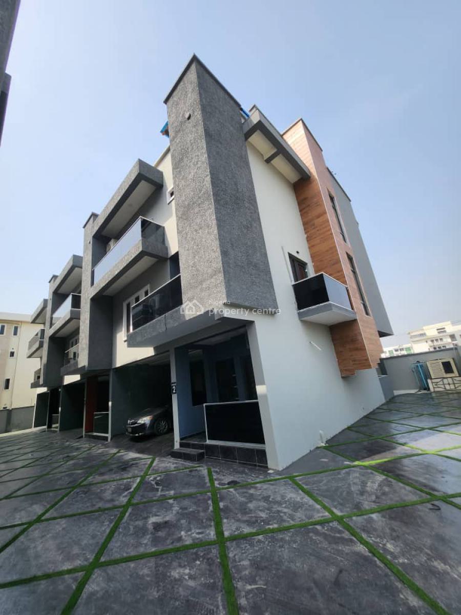 Exclusive 5 Bed +inverter, Bq Penthouse Sitout, Within Meadow Hall School Ask Bencom Homes, Ikate, Lekki, Lagos, Terraced Duplex for Rent