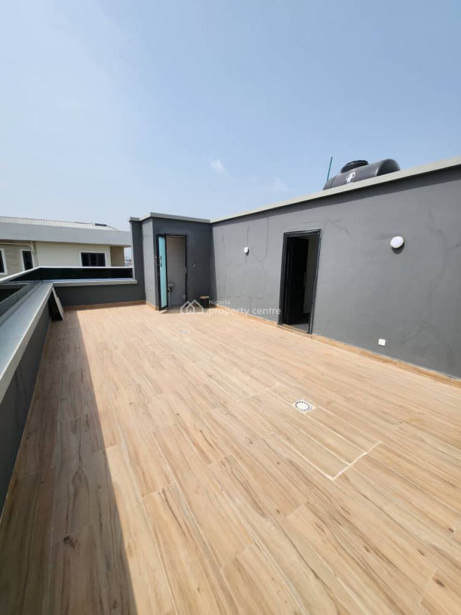 Exclusive 5 Bed +inverter, Bq Penthouse Sitout, Within Meadow Hall School Ask Bencom Homes, Ikate, Lekki, Lagos, Terraced Duplex for Rent