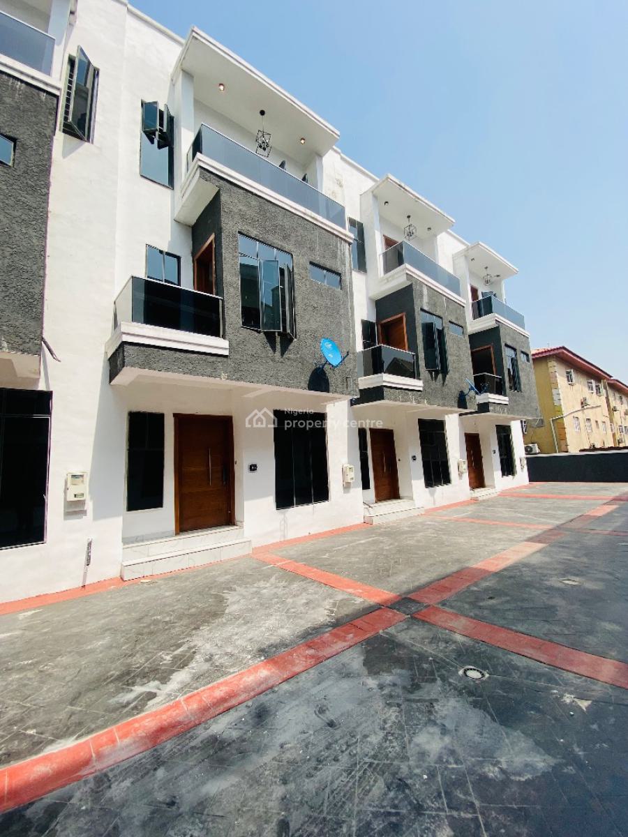 Serviced 4-bedroom Terrace Duplex with Bq, Chevron Drive, Lekki, Lagos, Terraced Duplex for Sale