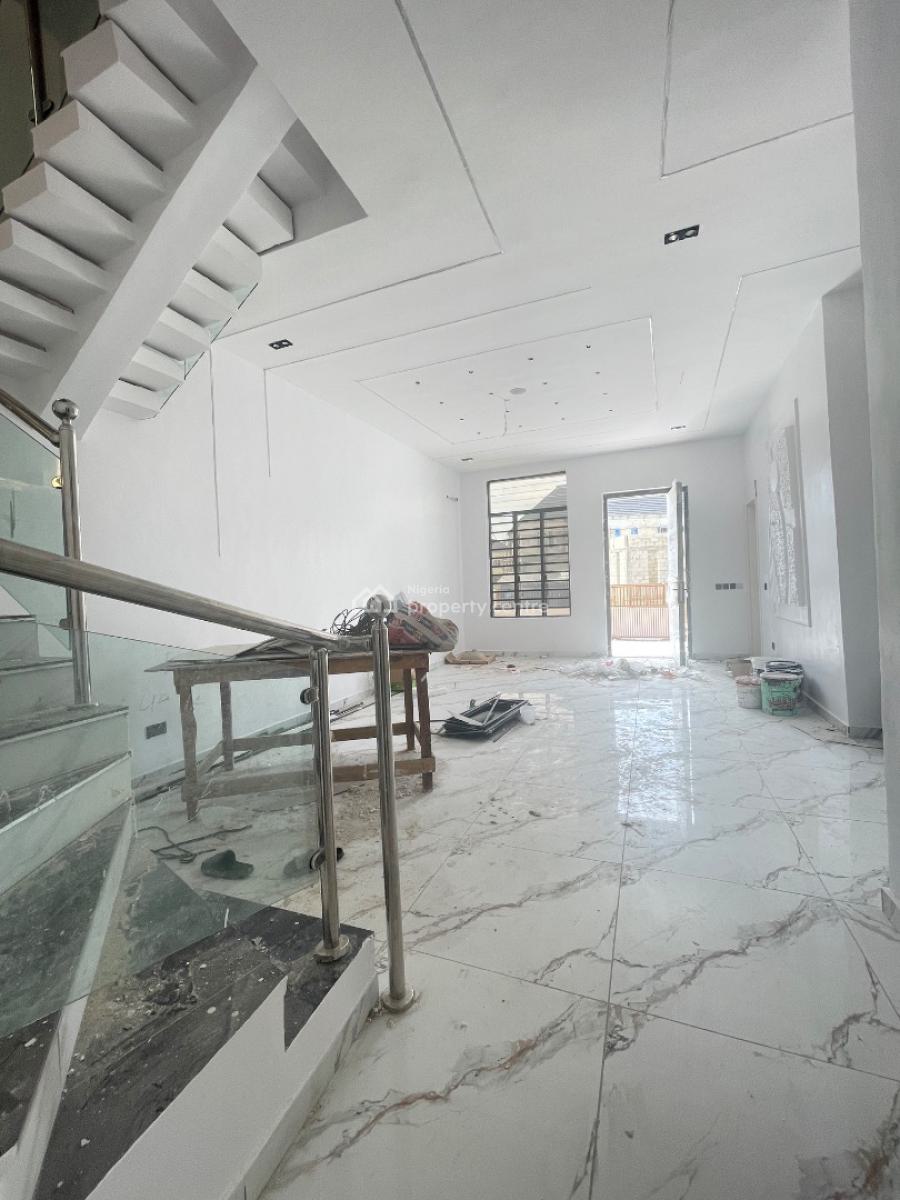 Luxury Brand New 4 Bedroom Fully Duplex with Bq, Located Inside Estate,secured Estate ,constant Light,clean Estate, Sangotedo, Ajah, Lagos, Detached Duplex for Sale