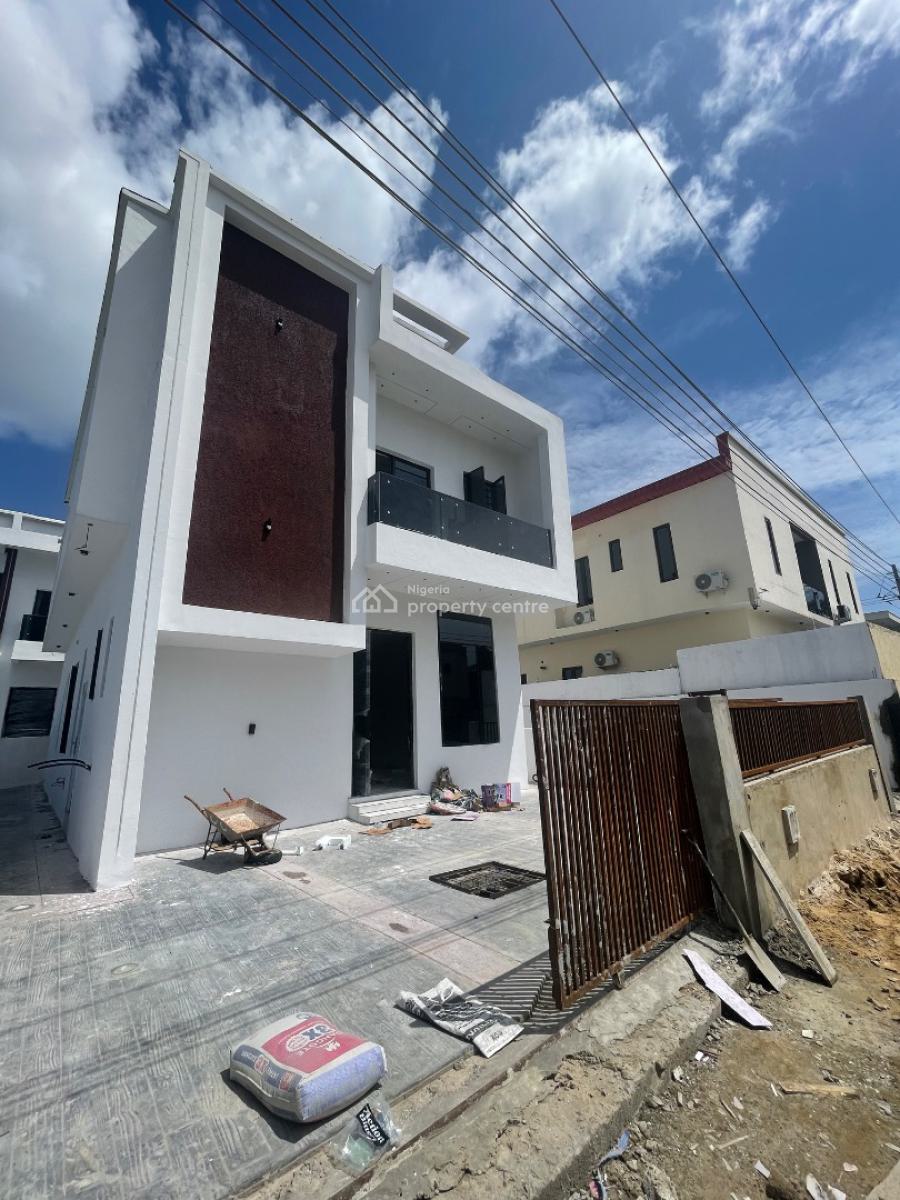Luxury Brand New 4 Bedroom Fully Duplex with Bq, Located Inside Estate,secured Estate ,constant Light,clean Estate, Sangotedo, Ajah, Lagos, Detached Duplex for Sale