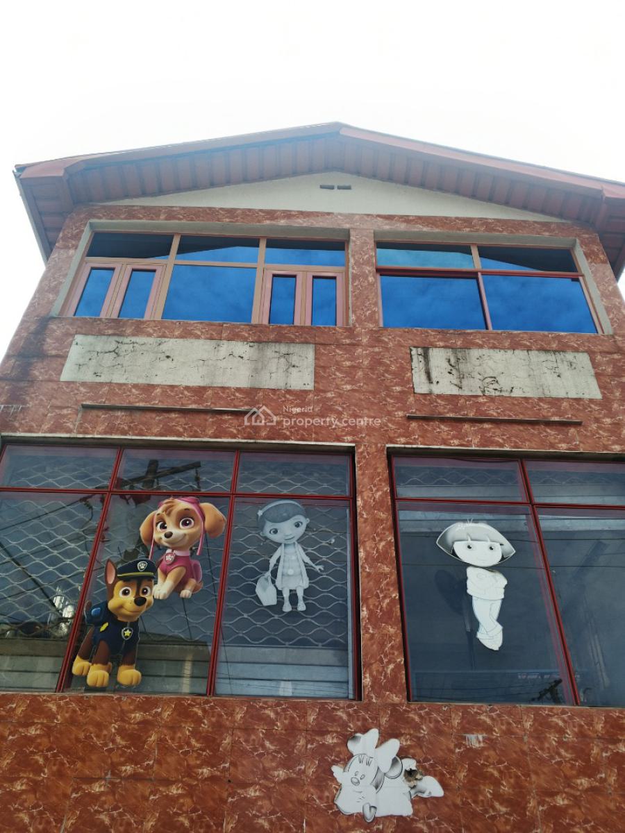 a Two Storey Building Commercial Space Available in a Self Compound, Old Yaba Road, Adekunle, Yaba, Lagos, Office Space for Rent