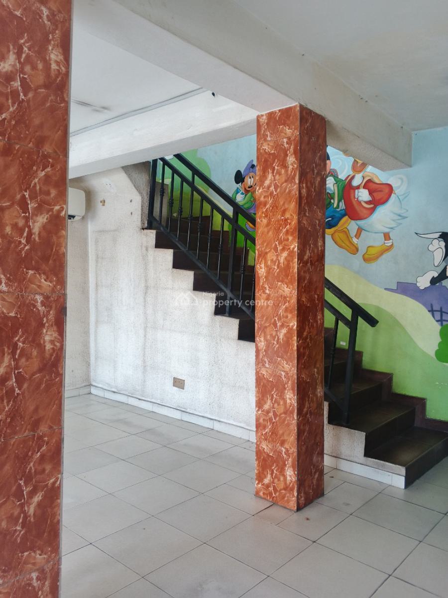 a Two Storey Building Commercial Space Available in a Self Compound, Old Yaba Road, Adekunle, Yaba, Lagos, Office Space for Rent